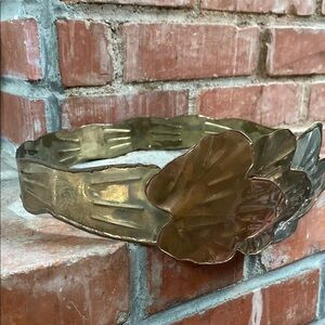 Vintage Brass Floral Belt